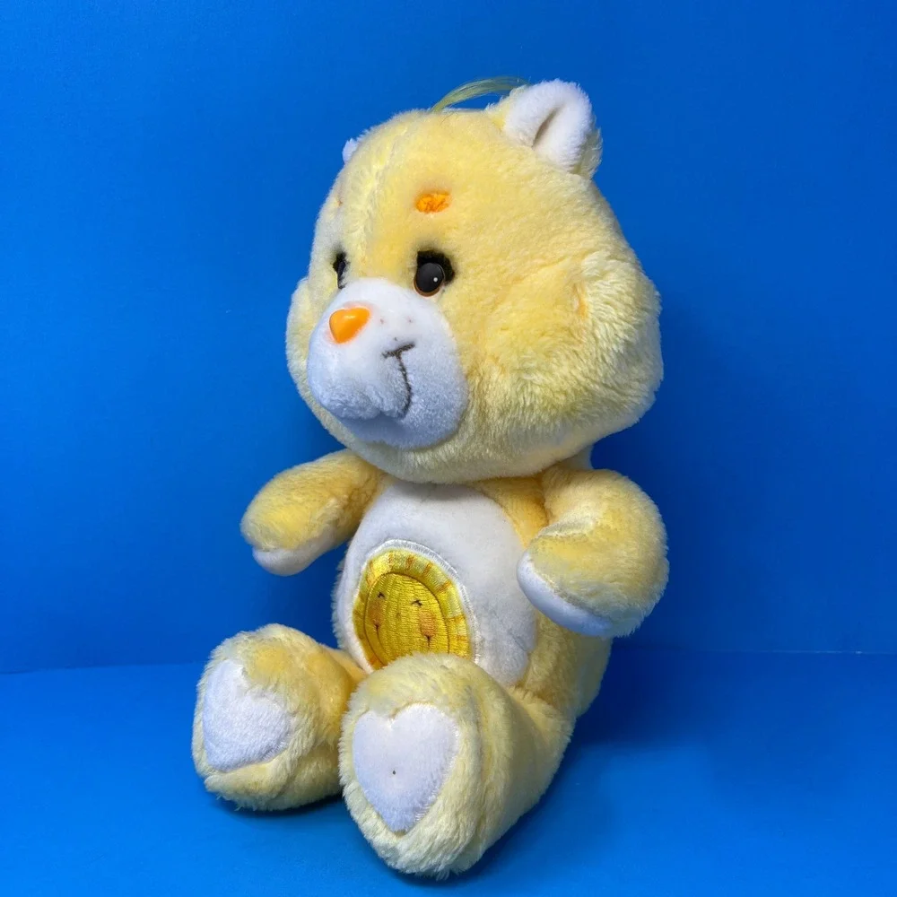 Kenner Care Bears‎ Plush 13 inch Yellow Funshine Bear Vintage 1983 Smiling Sun